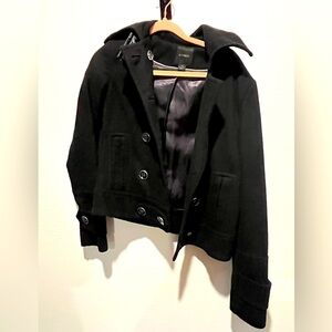 Express cropped peacoat black jacket XS women’s extra small